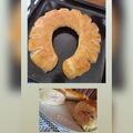 El cooksnap de Florencia Alvez cuando hizo Rosca de jamón y queso sencilla.