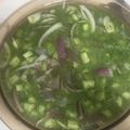 El cooksnap de Anel Tomas cuando hizo Aguachile de camarón.