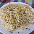 El cooksnap de yayita cuando hizo Pasta con salsa de calabacín.