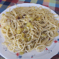 El cooksnap de yayita cuando hizo Pasta con salsa de calabacín.