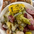 swimmerjs's cooksnap of when they made Sheet pan shrimp boil.
