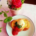hitomi＊＊'s cooksnap of when they made はちみつバタートースト＠バニラアイス添え.