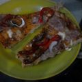 El cooksnap de luzraidy lopez cuando hizo Pizza de pan árabe.