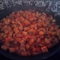 El cooksnap de Aurora Robles cuando hizo Berenjena caponata siciliana.
