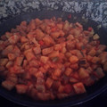 El cooksnap de Aurora Robles cuando hizo Berenjena caponata siciliana.