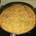 El cooksnap de isabel jimenez cuando hizo Espagueti con salsa funghi.