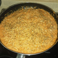 El cooksnap de isabel jimenez cuando hizo Espagueti con salsa funghi.