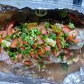 Cooksnap Maliza Azrain Sham semasa beliau membuat Siakap Stim Ala Thai.
