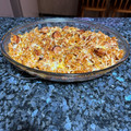 El cooksnap de Sergio cuando hizo Macarrones con salchichas y chorizo, rellenos de queso.