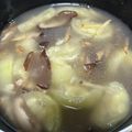 賴小孟 的 電鍋香菇木耳絲瓜湯 cooksnap