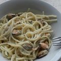 Mészáros_Mihályné Cooksnap-ja, amikor elkészítette a(z) Citromos kagylós spagetti receptet.