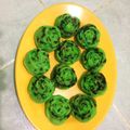 Cooksnap dari Putri Manja untuk resep Bolu kukus pandan sederhana(menggunakan blender)no bantet