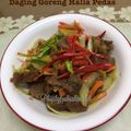 Cooksnap FatimahZahra Hj Hamzah semasa beliau membuat Daging Goreng Halia Pedas.