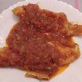 El cooksnap de sckandey cuando hizo Merluza con salsa de tomate.