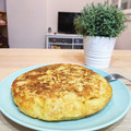 El cooksnap de Jonathan GJ cuando hizo Tortilla de patata y harina de garbanzo sin huevo.