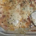 El cooksnap de Silvia Rios cuando hizo Lasaña de berenjena, con queso, tomate, parmesano y salsa blanca.