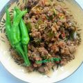 Areeba Khan's cooksnap of when they made Dam Ka keema.