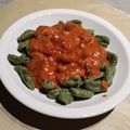 El cooksnap de Yamila cuando hizo Ñoquis de espinaca.