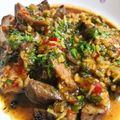 Cooksnap Nor Zahida Aini semasa beliau membuat Daging bakar dan air asam.