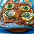 El cooksnap de Horacio cuando hizo Chernia-pescado a la vasca.