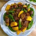 Ivy Tang 的 不沾鍋料理-骰子牛肉煎甜椒 cooksnap