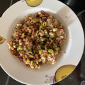El cooksnap de Laura cuando hizo Arroz integral con quinoa roja, jamón serrano y ajetes 😋.