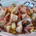 El cooksnap de Carla Olmeza cuando hizo Pechuga de pollo en jugo de naranja y verduras.