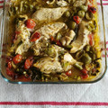 El cooksnap de Biodanzasi Paloma Cano cuando hizo Pechugas de pollo al horno con verduras y albahaca.