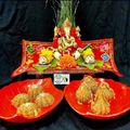 Manisha Sampat's cooksnap of when they made Churma Ladoos (Prasadam for Ganeshji).