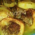 صورة من طبخات بنت الشام منى Madona ، شاركها بعد تجربة وصفة بطاطا مع كفتة و زيتون