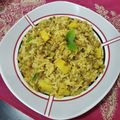 El cooksnap de Sandri 🌿 cuando hizo Almuerzo express -arroz proteico, vegetales y rúcula fresca- :).