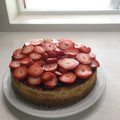 El cooksnap de hrcelectronicboy cuando hizo Cheesecake con fresas 🍓💕.