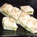 Falguni Shah's cooksnap of when they made સેન્ડવીચ ઢોકળા (Sandwich Dhokla Recipe In Gujarati).