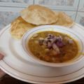 ÝTumpa Bose's cooksnap of when they made লুচি ছোলার ডাল (luchi cholar daal recipe in bengali).