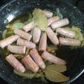 El cooksnap de Pedro Santiesteban Garcia cuando hizo Salchichas frescas de pollo al vino.
