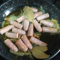 El cooksnap de Pedro Santiesteban Garcia cuando hizo Salchichas frescas de pollo al vino.