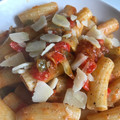 El cooksnap de @tesa.cuina cuando hizo Tortiglioni al olio, con ajo y chalota.