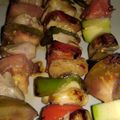El cooksnap de Hector B cuando hizo Brochetas de pollo y pimientos.