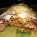 El cooksnap de Valeria Banegas cuando hizo Pan trensa relleno.