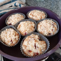 El cooksnap de Valericco cuando hizo Muffins arándanos sin tacc con crumble.