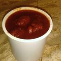 Saira Abdullah's cooksnap of when they made Aalubukhara chutni.