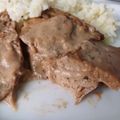 El cooksnap de Amparo&Ari cuando hizo Seitán en salsa de pimienta.