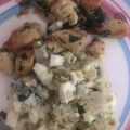 El cooksnap de Alexis ureña cuando hizo Pollo Salteado con Espinacas.