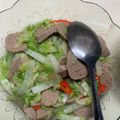 Cooksnap dari Sulistia Wati untuk resep Sayur Sawi Putih pakai Bakso dan Telur