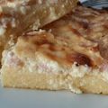 El cooksnap de Angelina Velazco cuando hizo Tarta de jamón y queso con base de polenta.