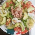 El cooksnap de Cristina cuando hizo Ensalada de kiwi, aguacate, atún y huevo.