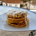 El cooksnap de Andrea Llerena cuando hizo Tortitas Americanas (pancakes).
