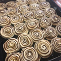 El cooksnap de Melina Gallardo cuando hizo Rolls de canela.