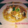 Garima jaiswal's cooksnap of when they made Chhole tikki.