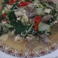 Cooksnap dari Dina Nugroho untuk resep 4. Sup sawi putih, tahu dan telur （vegetarian）
